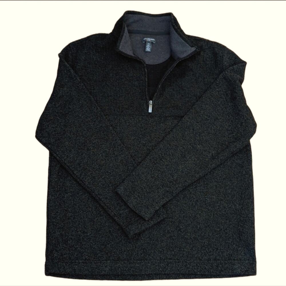 Van Heusen Flex 1/4 Zip Pullover Collared Preppy Classic Winter Sweater